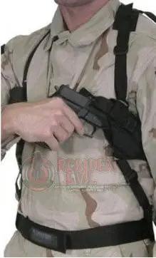 Porta Pistola Sobaquera con Portacargador Nylon Universal Residen Evil Militaría