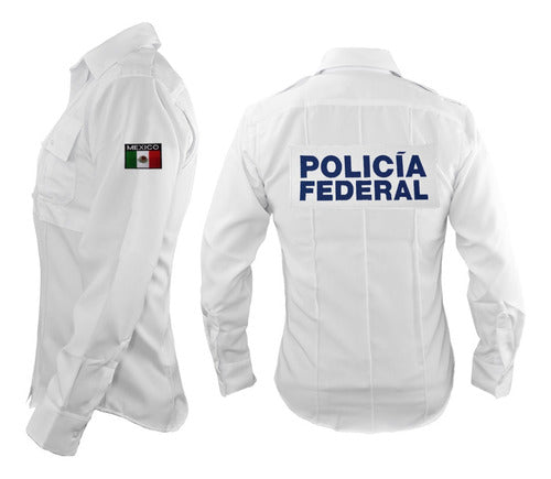 Camisa Tactica Uniforme Policia Cierre Simulado Manga Larga