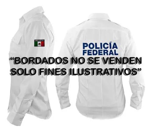 Camisa Tactica Uniforme Policia Cierre Simulado Manga Larga