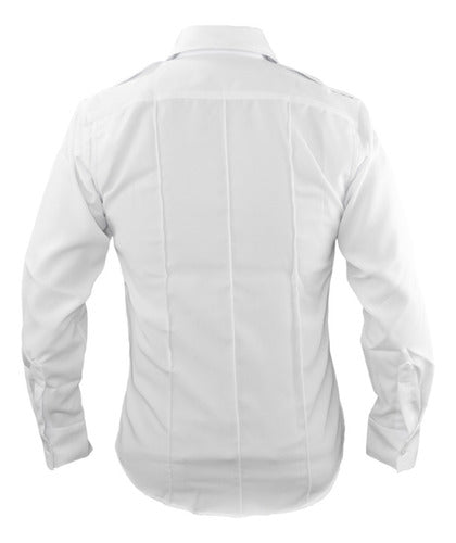 Camisa Tactica Uniforme Policia Cierre Simulado Manga Larga