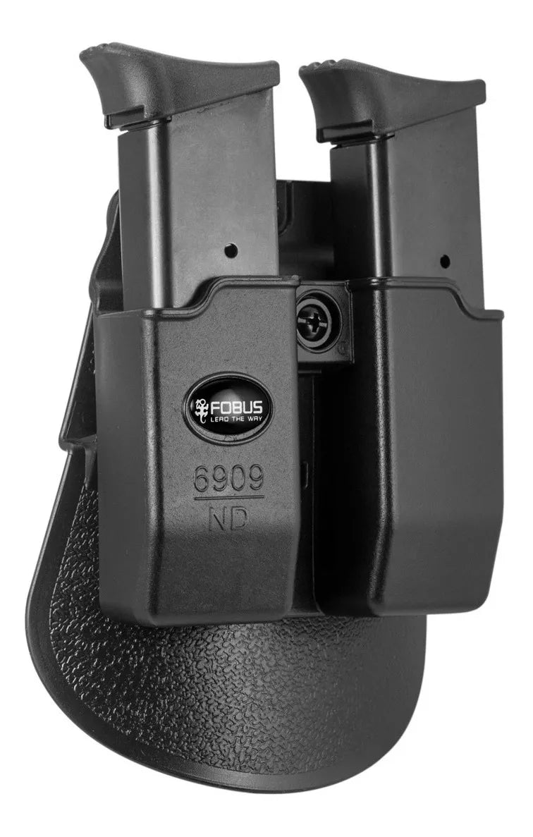 Porta cargador Beretta CZ P07 S&W M&P, Walther PPQ doble para cargadores de 9 mm Fobus