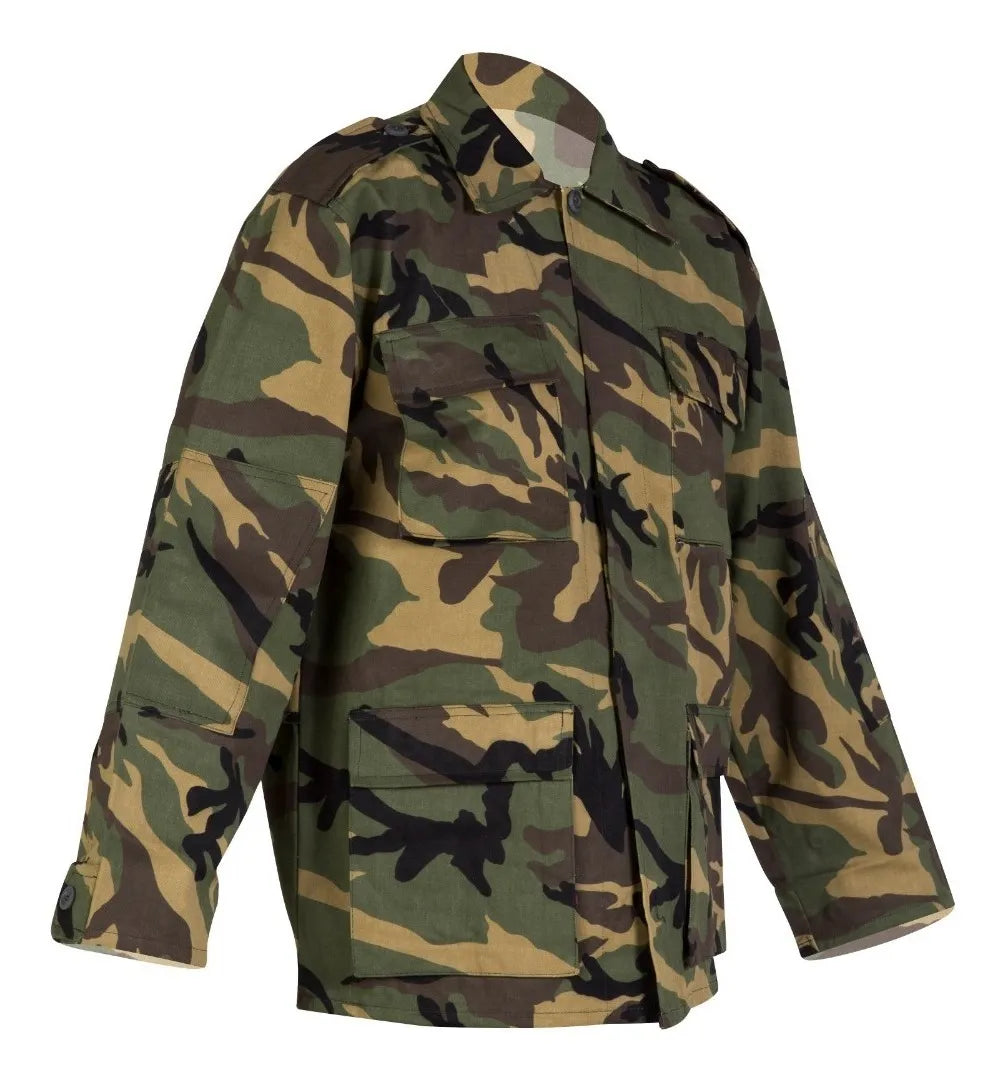 Camisola Cazadora Táctico Camuflaje Uso Rudo Selva Woodland