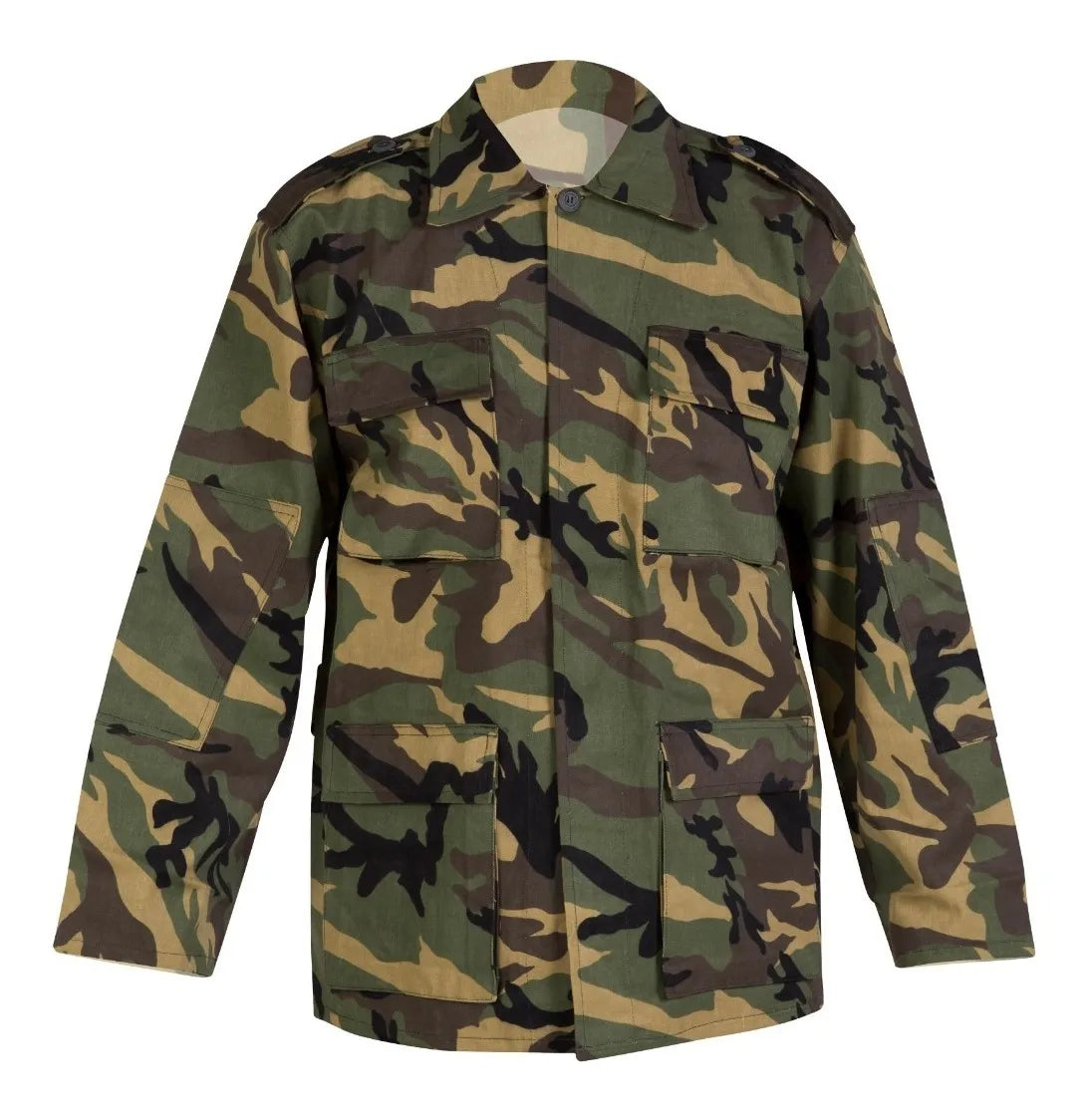 Camisola Cazadora Táctico Camuflaje Uso Rudo Selva Woodland
