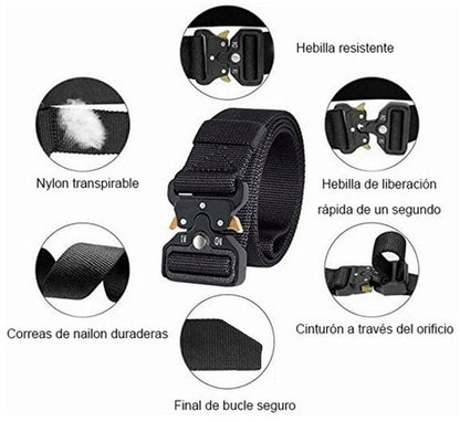 Cinturón Táctico Exterior Hebilla Metal SWAT Residen Evil Militaría