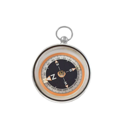 Brújula profesional de bolsillo color plata
