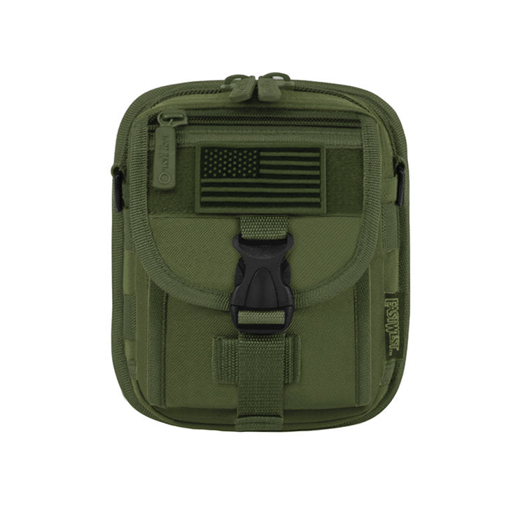 Mochila Táctica East West Riñonera Multi-posición Sistema Molle Ajustable