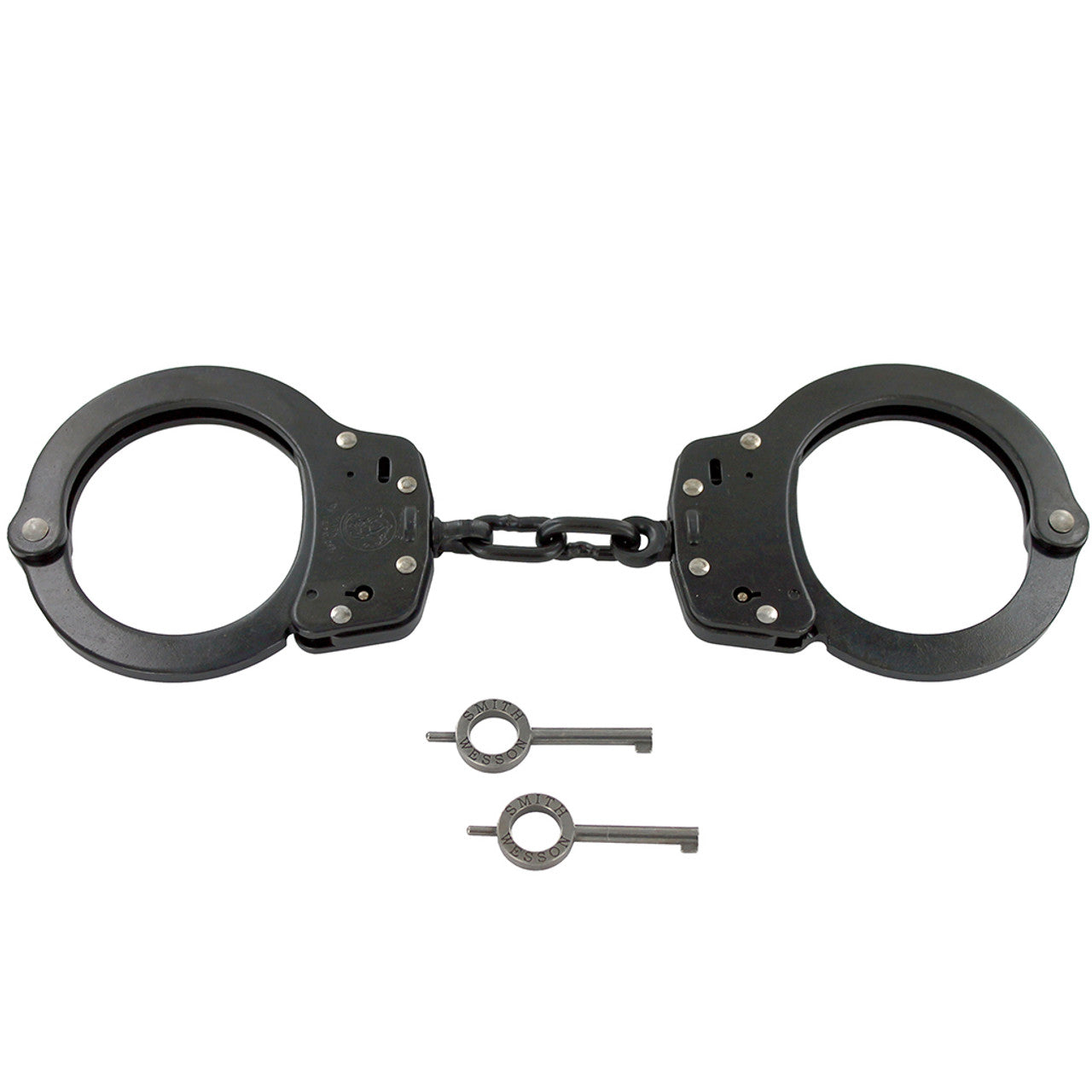 Esposas S&W Modelo 100 con Par Llaves Pavonadas en Negro