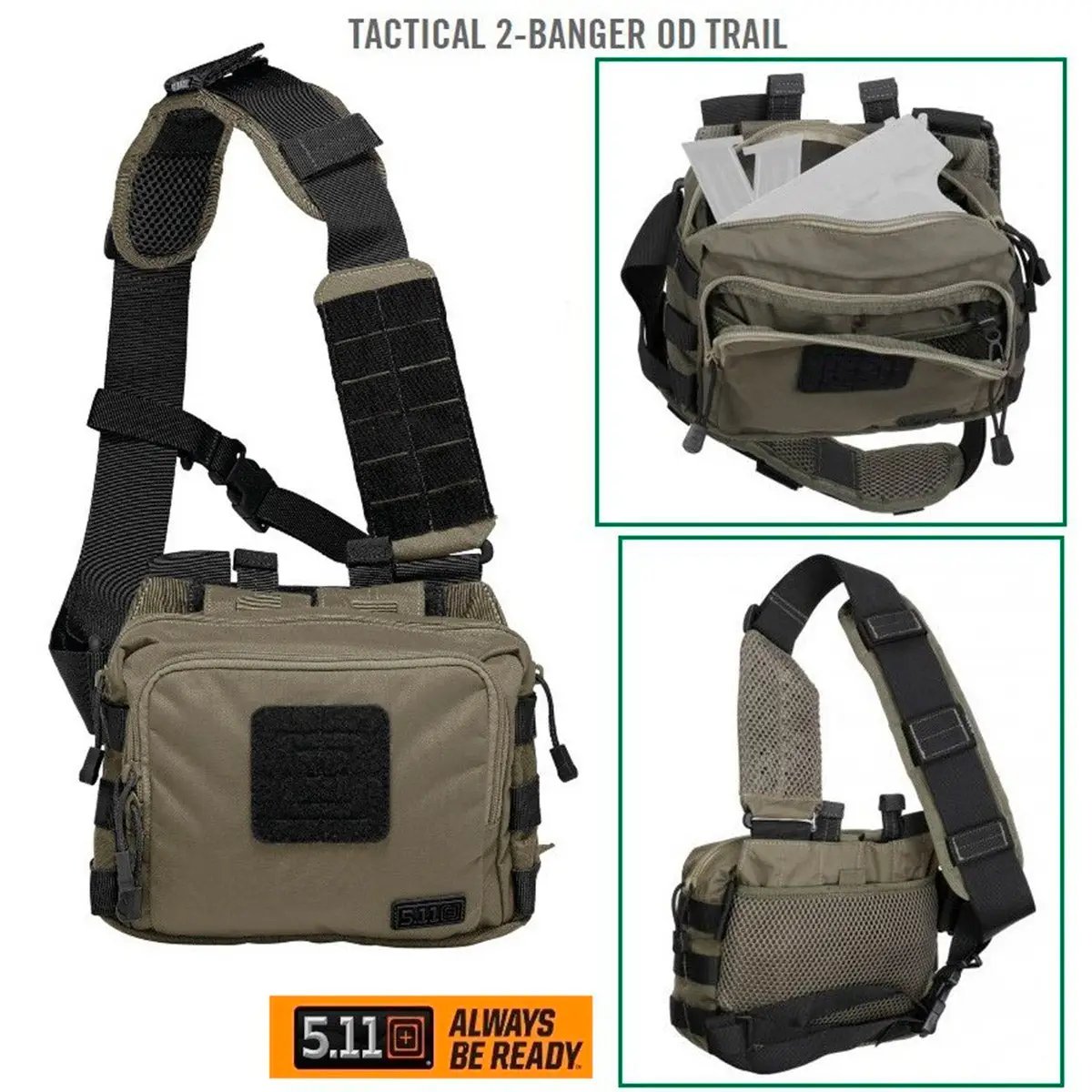 Productos Banger Tactical 5.11 Tactical Mochila Táctica Bolsa de Tiro Correcto