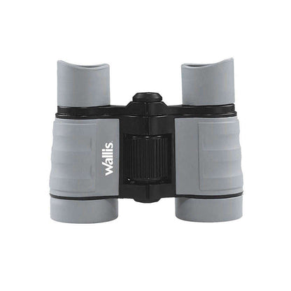Binocular KIDS para niños tipo tejado, 4X30 mm gris Wallis