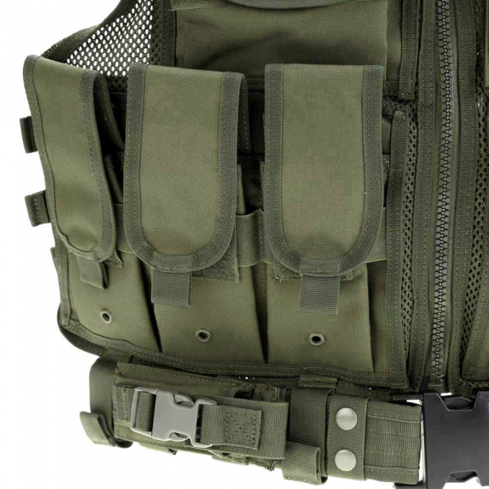 Chaleco Táctico Porta Cargadores Corta Larga Funda Arma Sistema molle