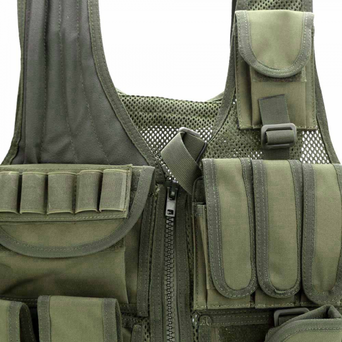 Chaleco Táctico Porta Cargadores Corta Larga Funda Arma Sistema molle