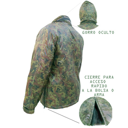 Chamarra Táctica Cazadora Hombre Camuflada