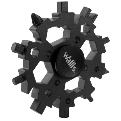 Multiherramienta universal portátil, 22 usos, acero inoxidable negro Wallis
