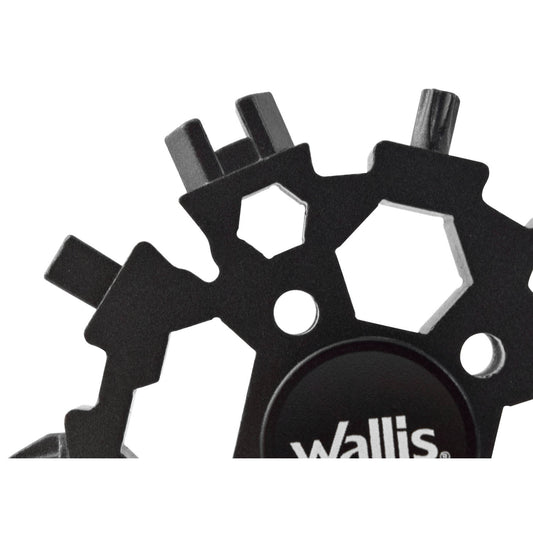 Multiherramienta universal portátil, 22 usos, acero inoxidable negro