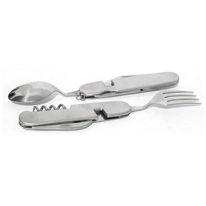 Cubierto con 8 usos, desprendible a 2 piezas, mango metal Wallis