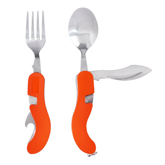 Cubierto con 5 usos, desprendible a 2 piezas, naranja