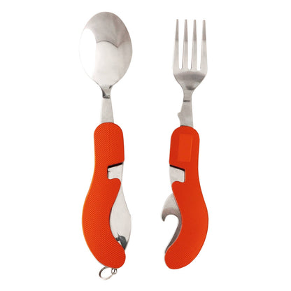 Cubierto con 5 usos, desprendible a 2 piezas, naranja Wallis