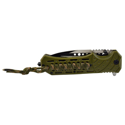 Navaja de bloqueo mango verde, acero inoxidable, dureza 54-56 Wallis