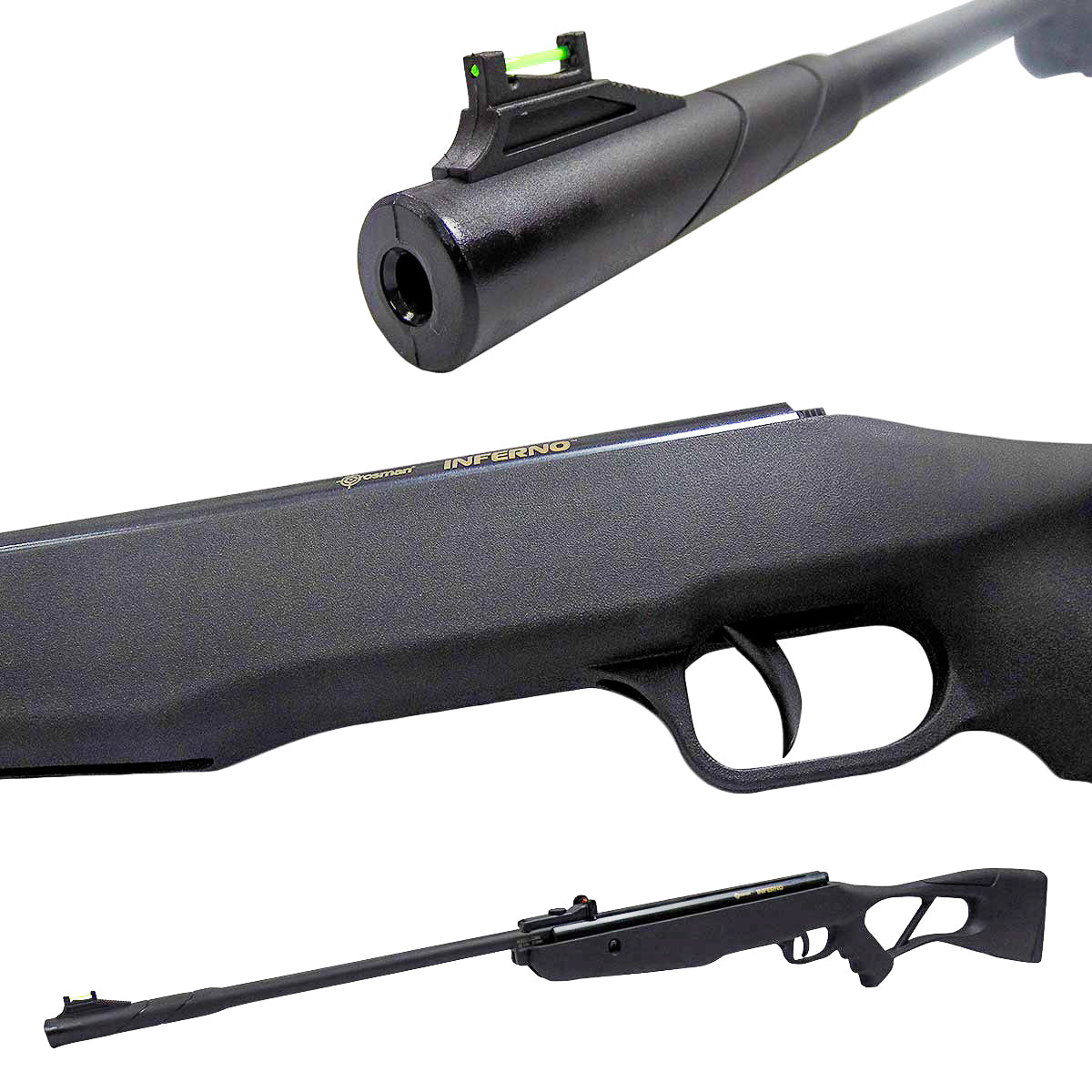 Rifle De Aire Inferno 5.5mm Cal .22 Crosman 480 Fps