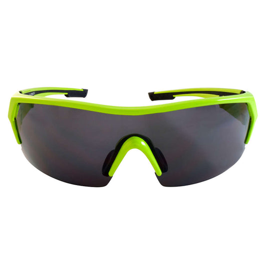 Lentes armazón verde/negro, mica humo, con estuche y paño
