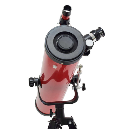 Telescopio Refractor con montura altazimutal, amp. 350 x, 700 mm x 76 mm, rojo