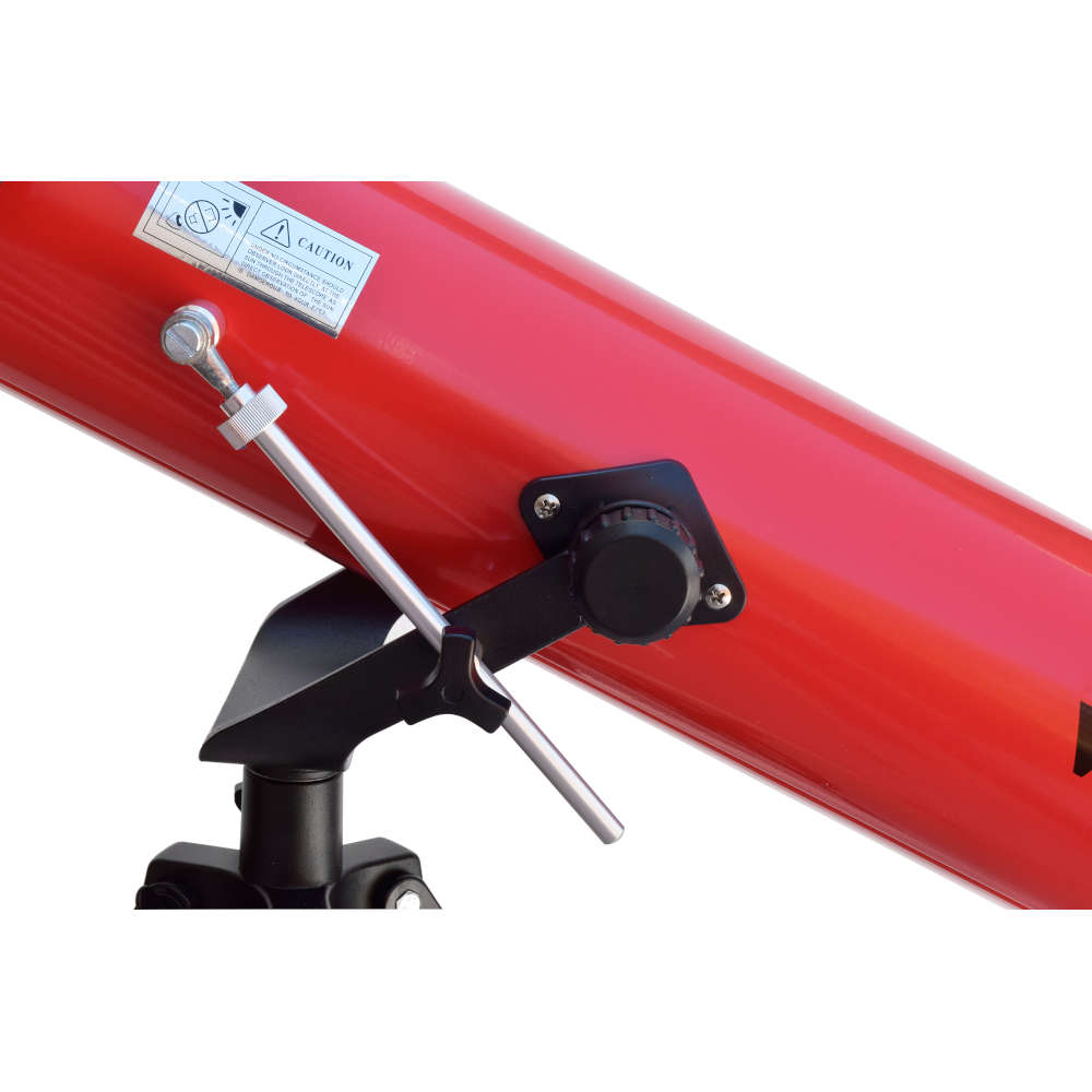 Telescopio Refractor con montura altazimutal, amp. 350 x, 700 mm x 76 mm, rojo