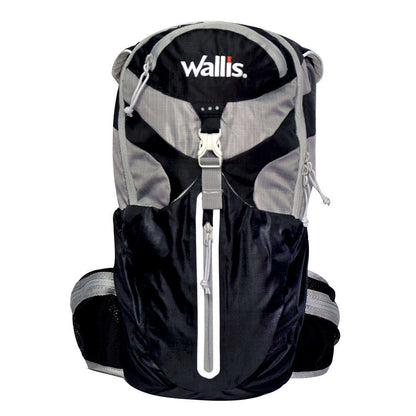 Mochila de hidratación NITRA gris con verde Wallis