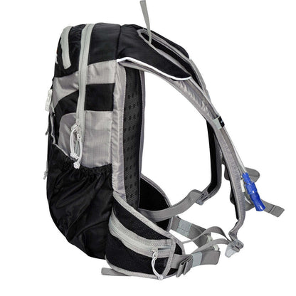 Mochila de hidratación NITRA gris con verde Wallis
