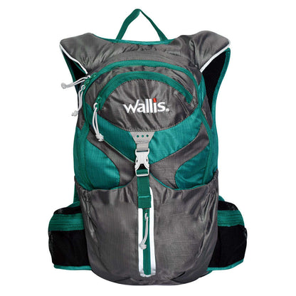 Mochila de hidratación NITRA gris con verde Wallis
